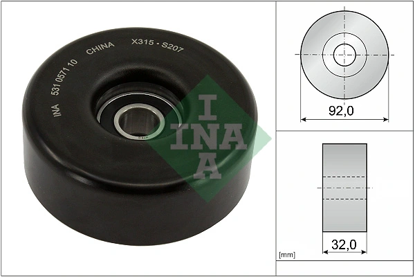 Tensioner Pulley, V-ribbed belt